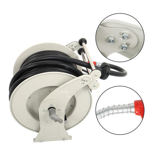 Solid Spare For Tractor 3/4" x 66' Auto Fueling Gun Retractable 300PSI Fuel Diesel Hose Reel