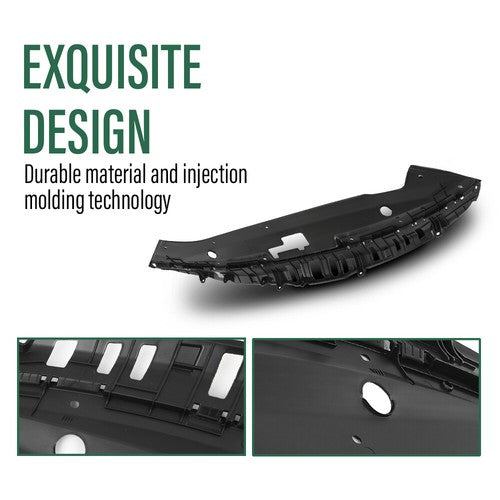 Solid Spare Upper Grille Radiator Hood Cover Sight Shield Fit For 2019-2020 Kia Optima