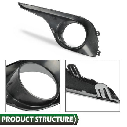 Solid Spare Front Bumper Fog Light Bezel Lamp Trim Fit For 2011-2013 Toyota Highlander