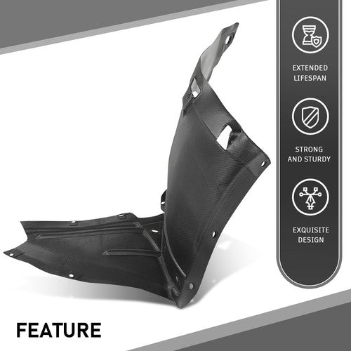 Solid Spare Fit For 09-11 Audi A3 Front Left Front Section Fender Liner Splash Shield