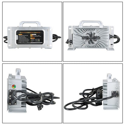 Solid Spare Golf Cart For Club Car DS Precedent Battery Charger 48 Volt 15 Amp 3 Pin Round