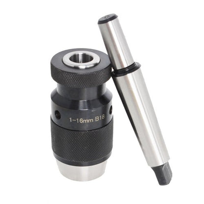 Solid Spare Keyless Precision Self Tighten Lathe Drill Chuck & Taper Arbor MT3-B18 1-16m
