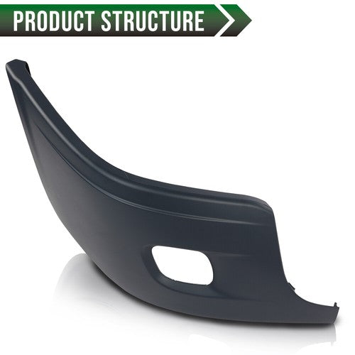 Solid Spare Fit For 2008-2017 Freightliner Cascadia Front Passenger Side Bumper End Cover