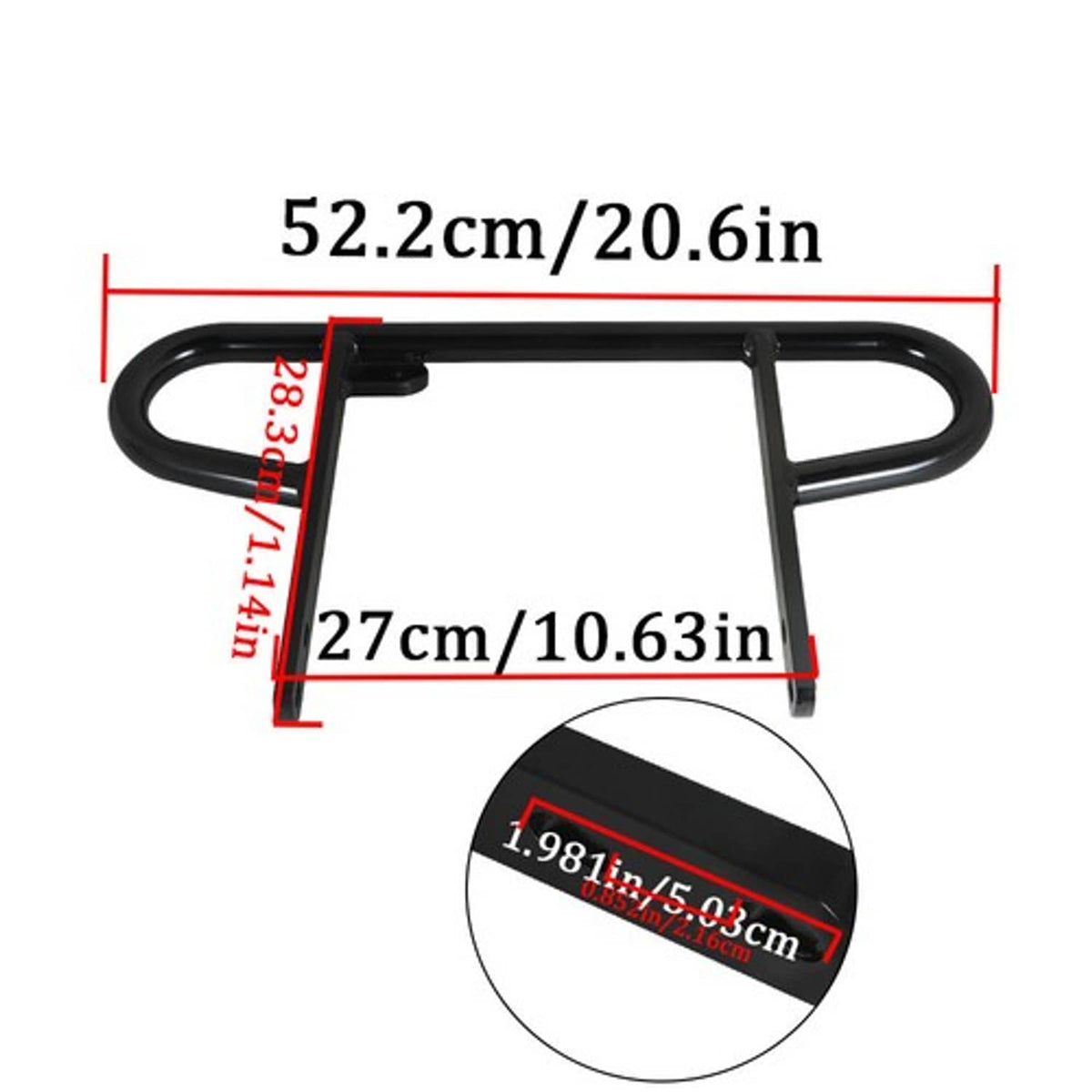 Solid Spare For Yamaha YFZ 450 Rear Wide Grab Bar Bumper Alba Racing Black 199 T2 B New