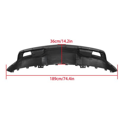 Solid Spare Black Plastic Front Bumper W/O Vents For 2019-2021 Chevrolet Silverado 1500