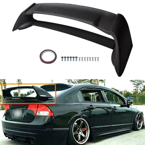 Solid Spare New For Honda Civic Sedan 2006-2011 Rear Trunk Spoiler Wing Replacement Durable