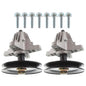 Solid Spare For Troy Bilt MTD 618-06991 918-06991 2x Spindle Assembly W/Pulley Bolt