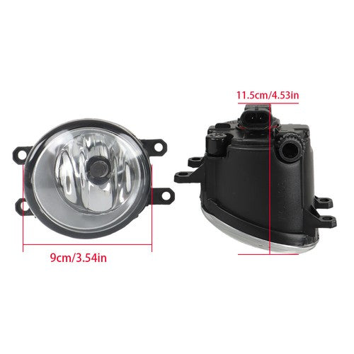Solid Spare Fog Lights Switch Kits Headlights Set For 2010-2011 Toyota Camry Clear Projector