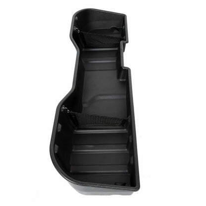 Solid Spare Black Underseat Storage Box for 07-18 Chevy Silverado 07-19 GMC Sierra CREW CAB