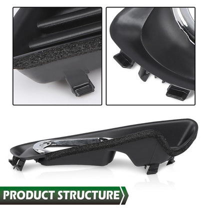 Solid Spare Fit For 07-09 Toyota Camry Front Bumper Fog Light Bezel Lamp Trim Left+Right