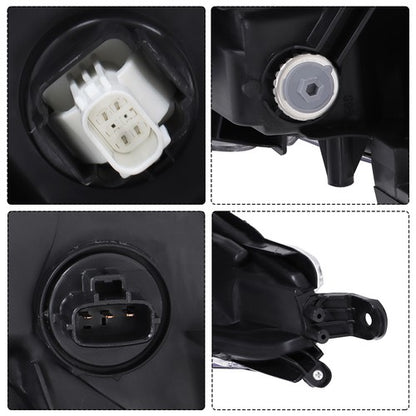 Solid Spare Front For Toyota Corolla 2023-2024 Pair LED Clear Headlights&Lower Grill Black