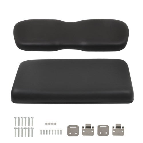 Solid Spare For Club Car DS 2000.5-Up Golf Cart Front Seat Lean Back and Bottom Cushion Set