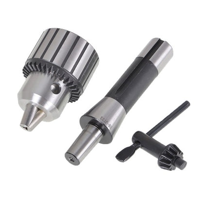 Solid Spare 1/8"- 5/8" Heavy Duty Keyed Drill Chuck with R8 Shank & Key in Prime Quality