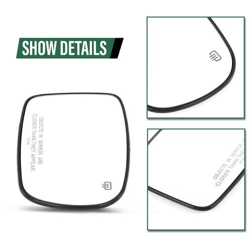Solid Spare Fit For 11-21 Chrysler 200 300 Dodge Charger Mirror Glass Heated Right Side