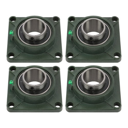 Solid Spare 4PCS UCF212-39 Pillow Block Bearing 2-7/16" Bore 4 Bolt Solid Base Self-Aligning