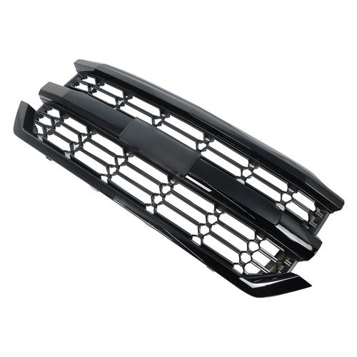 Solid Spare For Chevrolet Silverado 1500 2016-2018 Upper Black Mesh Grille Bumper Assembly