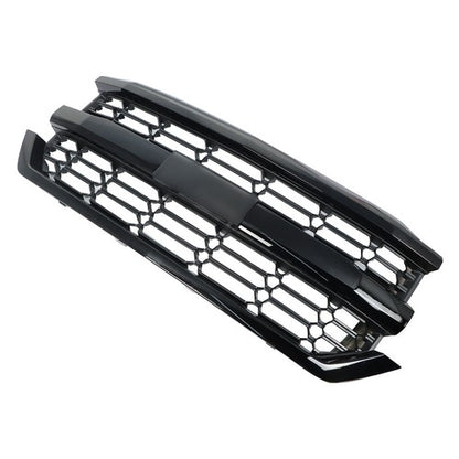 Solid Spare For Chevrolet Silverado 1500 2016-2018 Upper Black Mesh Grille Bumper Assembly