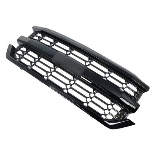 Solid Spare For Chevrolet Silverado 1500 2016-2018 Upper Black Mesh Grille Bumper Assembly