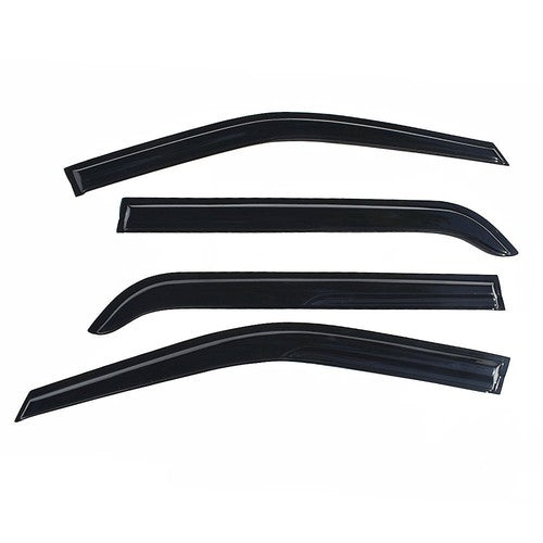 Solid Spare For Ford Explorer 2011-2019 Window Shade Visor Guards Sun Rain Shade Smoke Black