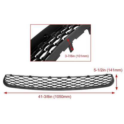 Solid Spare For 2015-23 DODGE CHARGER RT SCAT PACK SRT STYLE Front Upper + Lower Grille Kit