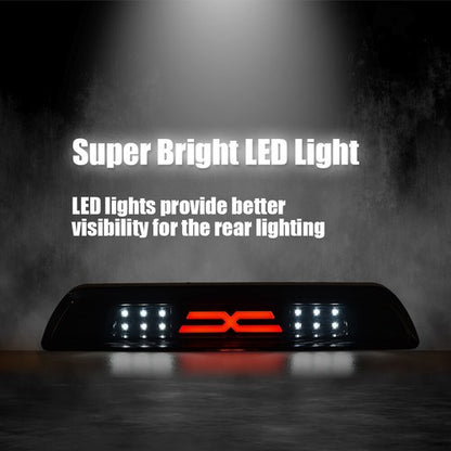 Solid Spare Fit For 2007-2018 Toyota Tundra Smoke/Black LED Third 3rd Brake Light Cargo Lamp
