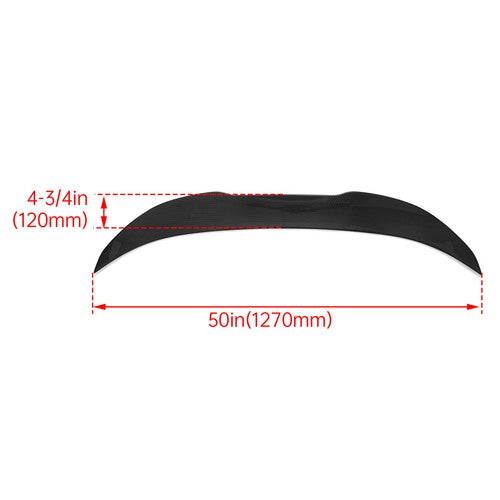 Solid Spare FOR 11-17 BMW F10 528i 535i 535d 550i M5 Carbon Color Highkick Trunk Spoiler