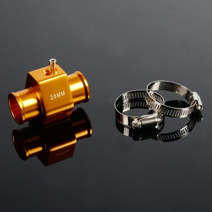 Solid Spare 28mm Car Water Temp Temperature Joint Pipe Sensor Gauge Radiator Hose Adapter 28