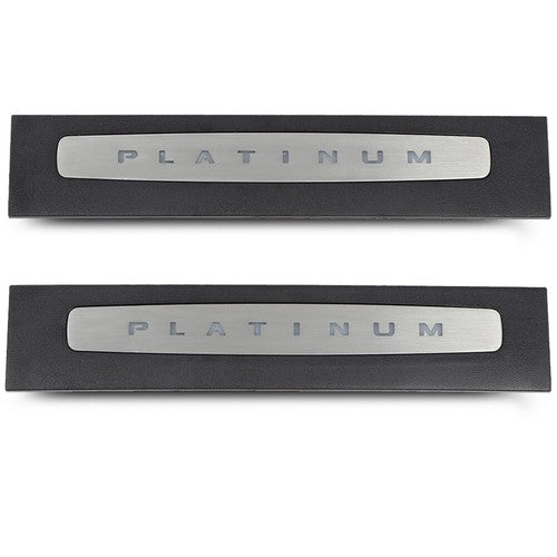 Solid Spare Fit For 17-22 Super Duty Crew Cab LED Illuminated Platinum Door Sill Plate Set