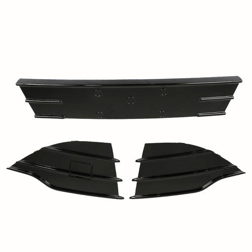 Solid Spare For Ford Escape 2013-2016 Black Panel Plastic Front Bumper Grille Grill Cover