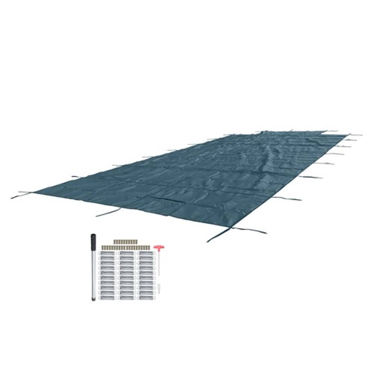 Solid Spare Pool Safety Cover Includes Safety Net & Installation Tools Mesh Solid Pool Cover