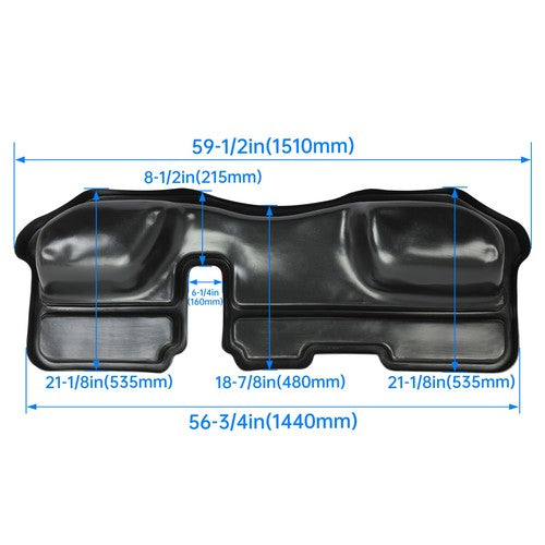 Solid Spare UnderSeat Storage Box For 2002-2019 Dodge Ram 1500 2500 3500 Crew Cab Pickup 4DR