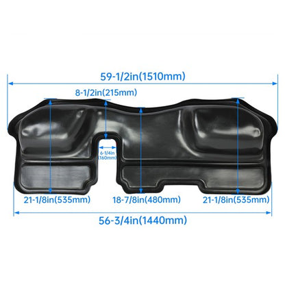 Solid Spare UnderSeat Storage Box For 2002-2019 Dodge Ram 1500 2500 3500 Crew Cab Pickup 4DR