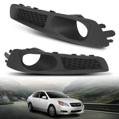 Solid Spare Front Bumper Fog Light Bezel Lamp Trim Fit For 10-12 Subaru Legacy Left+Right