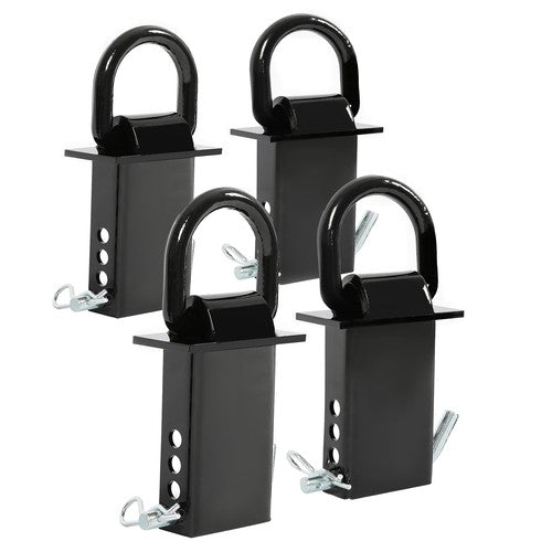 Solid Spare 2"x4" Heavy Duty Trailer Adjustable Stake Pocket D Ring Zinc Coated 16200LBS