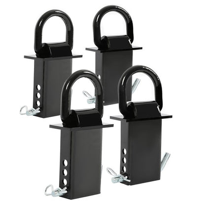 Solid Spare 2"x4" Heavy Duty Trailer Adjustable Stake Pocket D Ring Zinc Coated 16200LBS