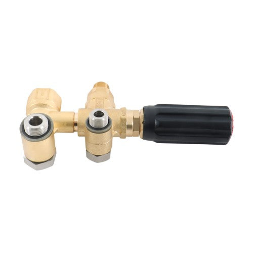 Solid Spare 5.5 GPM 3650PSI 3/8 Unloader with Mounting Bolt Set for Pressure Pump RR, RK, XM