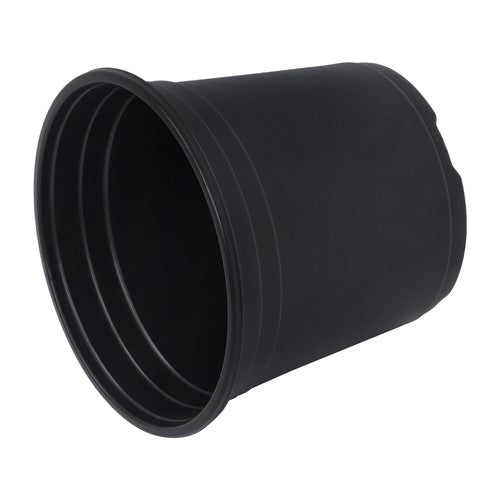 Solid Spare 100 Pcs 6' Plastic Flower Pots Seedling Cups Black W/Drainage Hole