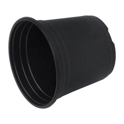 Solid Spare 100 Pcs 6' Plastic Flower Pots Seedling Cups Black W/Drainage Hole