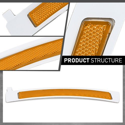 Solid Spare Fit For 2009-2015 BMW F01 F02 7-Series Front Left Side Marker Reflector Light