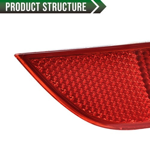 Solid Spare Fit For 15-18 Ford Focus Rear Bumper Reflector Right Passenger Side Red