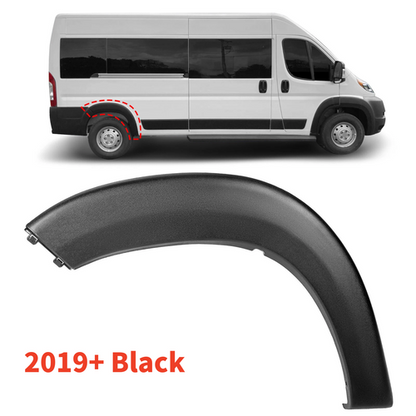 Solid Spare Fits 2019-2022 Ram ProMaster Right Rear Wheel Flare Trim Molding Black 1500-3500