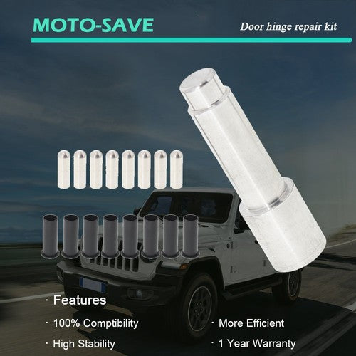 Solid Spare Door Hinge Pin Guides Liner Bushing Removal Tool Kit For Jeep Wrangler 2007-2020