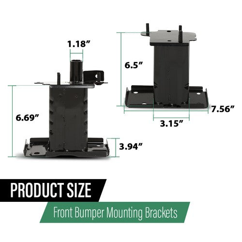 Solid Spare Front Bumper Mounting Bracket Left+Right Side Fit For 2014-2019 Nissan Rogue