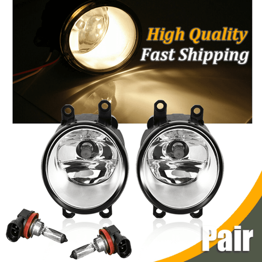 Solid Spare Fog Lights Lamp For Toyota RAV4 Camry Yaris Lexus LX570 Pair Left & Right Side