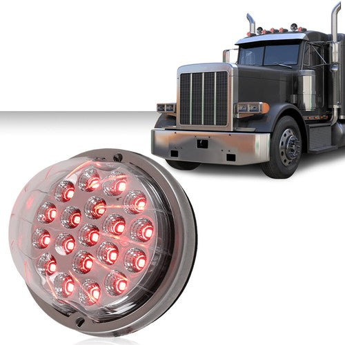 Solid Spare Red w/clear Lens Watermelon (19 LED) Marker Turn Signal Light universal