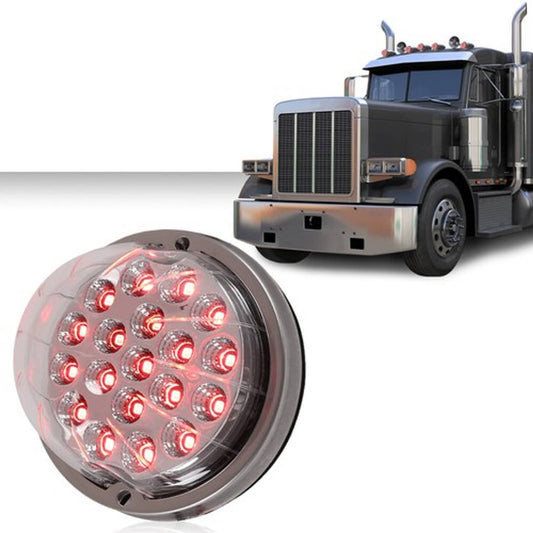 Solid Spare Red w/clear Lens Watermelon (19 LED) Marker Turn Signal Light universal