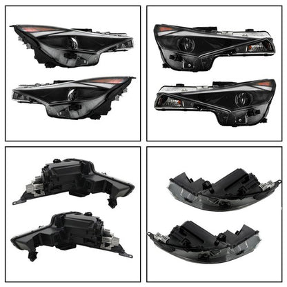 Solid Spare Pair For Hyundai Elantra 2021-2022 Headlight Replacement Halogen Clear Lens L+R
