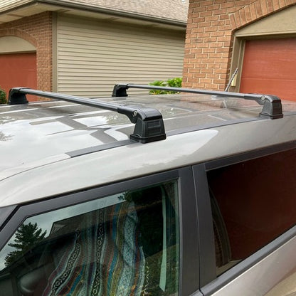 Solid Spare For Kia Soul 2014-2019 Aluminum Roof Rack Rail Cross Bars Luggage Cargo Carrier