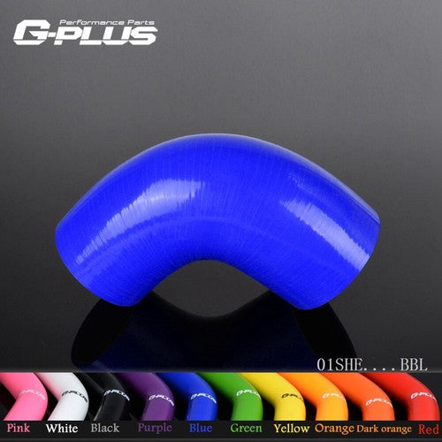 Solid Spare Fit For 25mm - 35mm 90 Degree Tube Turbo Silicone Elbow Coupler Piping Hose Blue