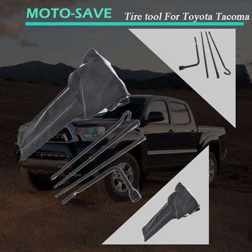 Solid Spare Spare Tire Lug Wrench Extension Tool Kit Set for Toyota Tacoma Truck Pickup